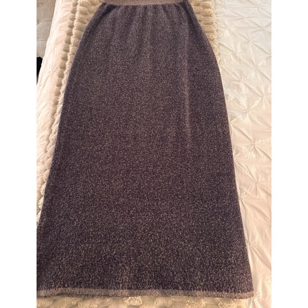 Moth Anthropology Heathered Purple Sweater Midi Skirt Size XS